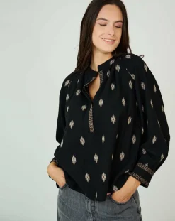 Femme See u Soon Top Adele noir