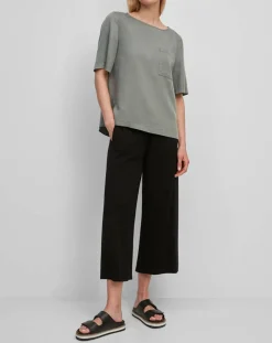 Discount Marc O'Polo Top ample en Lyocell fluide kaki grisé