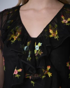 New Manoush Top Bloom Romance noir