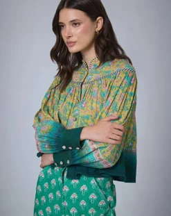 Femme Manoush Top Bohemian Hindi kaki