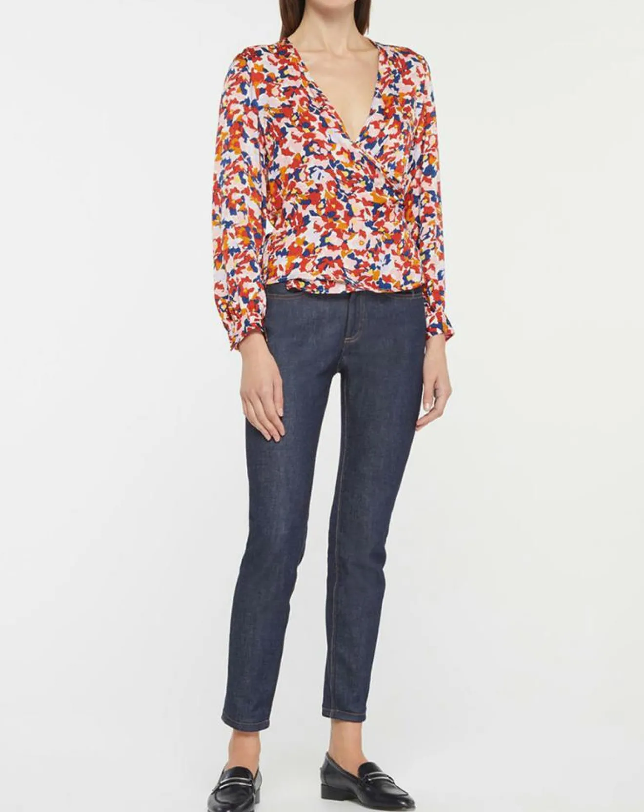 Femme Galeries Lafayette Top Cache-cœur Caprice imprimé multicolore