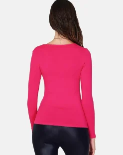 Femme Assuili Top Cassy cerise