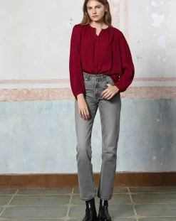 Discount See u Soon Top Céleste bordeaux