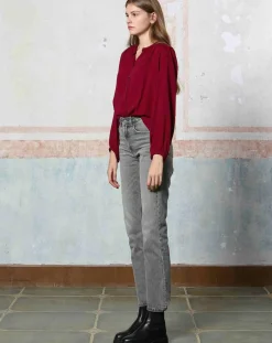 Discount See u Soon Top Céleste bordeaux