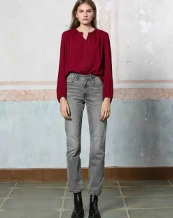 Discount See u Soon Top Céleste bordeaux