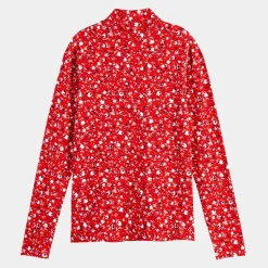 Online Scotch & Soda Top col montant imprimé floral rouge