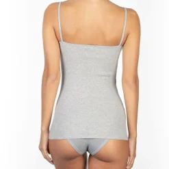 Femme Mare Top en coton gris