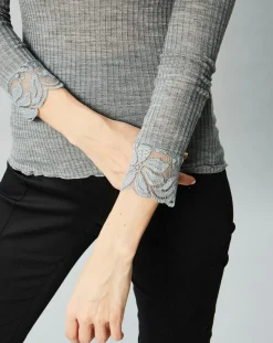 Discount Mare Top en Laine mélangée gris