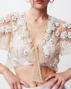 Hot John Galliano Top Gaya beige clair