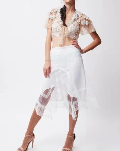 Hot John Galliano Top Gaya beige clair