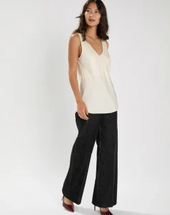 Femme Lauren Vidal Top Iros écru