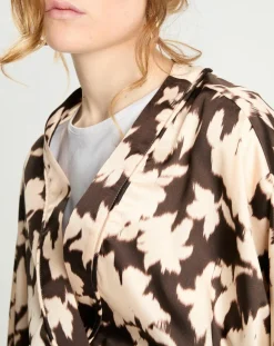 Zapa Top Kimono fluide Vieran chocolat