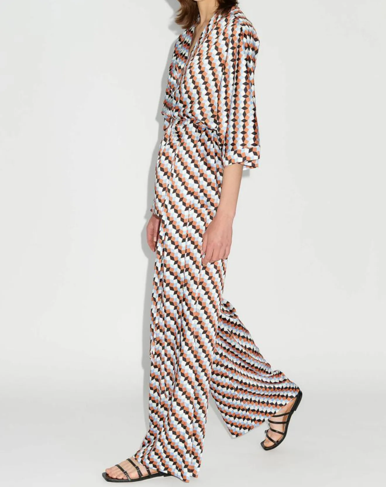 Femme Zapa Top Kimono fluide Vieran imprimé multicolore