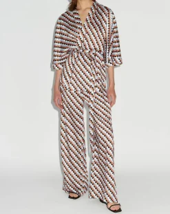 Femme Zapa Top Kimono fluide Vieran imprimé multicolore