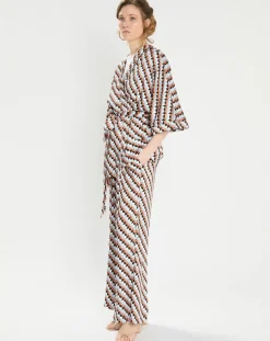 Femme Zapa Top Kimono fluide Vieran imprimé multicolore