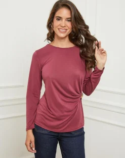 Femme L'Armoire de Suzette Top Lena bordeaux