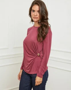 Femme L'Armoire de Suzette Top Lena bordeaux