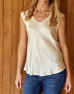 Femme Lauren Vidal Top Lison écru