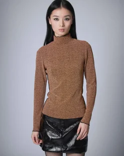 Femme Manoush Top Lurex doré