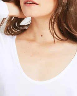 Femme Mare Top Marion en Micromodal blanc