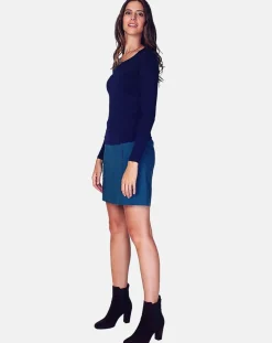 Online Assuili Top Nisa bleu nuit