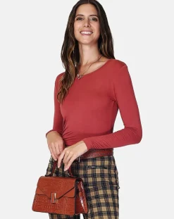 Sale Assuili Top Nisa bois de rose