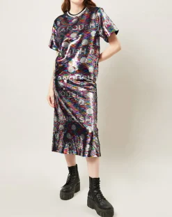 Manoush Top Sparkle en sequins multicolore