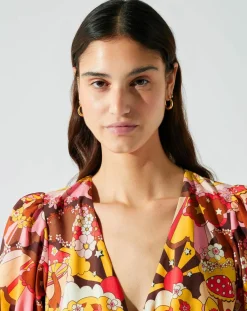 Femme Manoush Top Sun marron