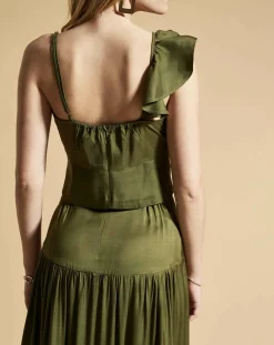 Femme Belair Top Teroli kaki