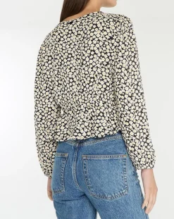 New Billabong Top Time goes by daisy print multicolore