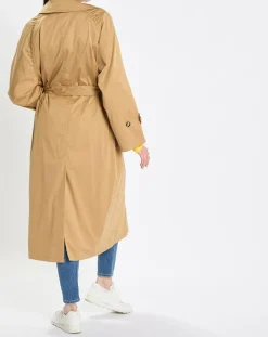 New Marc O'Polo Trench long en Toile de coton mélangé beige