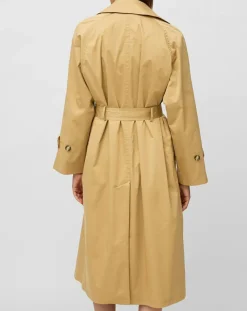 New Marc O'Polo Trench long en Toile de coton mélangé beige