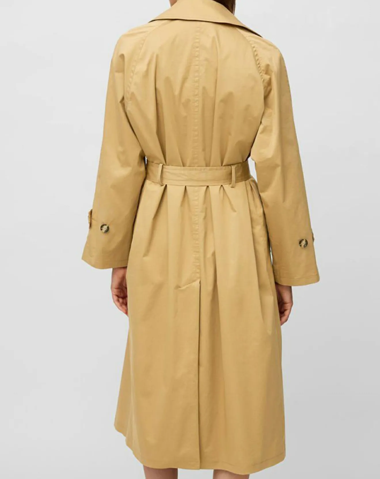New Marc O'Polo Trench long en Toile de coton mélangé beige