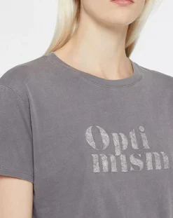 Outlet Yerse T-Shirt 100% Coton Bio Ana gris foncé