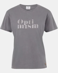 Outlet Yerse T-Shirt 100% Coton Bio Ana gris foncé