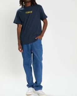 Homme Element T-Shirt 100% Coton Bio Earth bleu marine