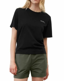 New Marc O'Polo T-Shirt 100% Coton Bio imprimé nature noir