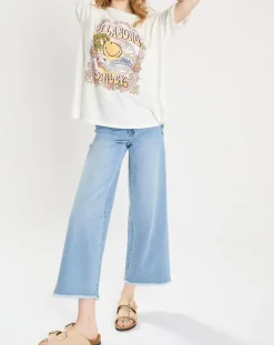 Discount Billabong T-Shirt 100% Coton Bio Smiley blanc/multicolore