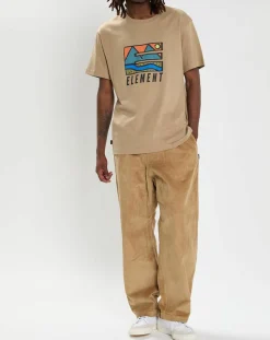 Homme Element T-Shirt 100% Coton Bio Trekka beige
