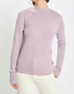 Femme Marc O'Polo T-Shirt 100% Coton Bio violet clair