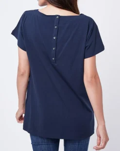 Outlet John Galliano T-Shirt à motif bleu nuit