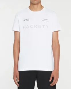 Hackett London T-Shirt Aston Martin Racing blanc