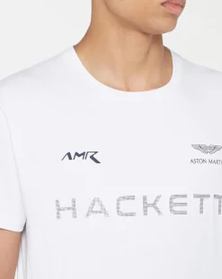 Hackett London T-Shirt Aston Martin Racing blanc