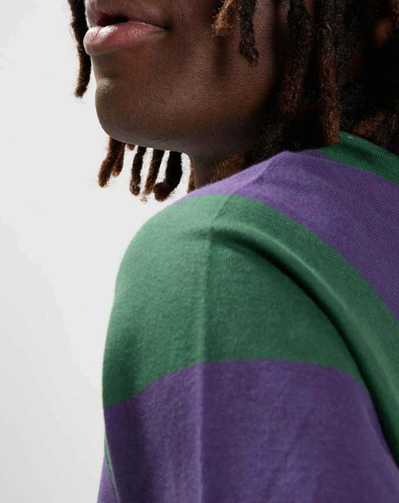 Homme Element T-Shirt Blunt 3.0 rayé Ls vert/violet