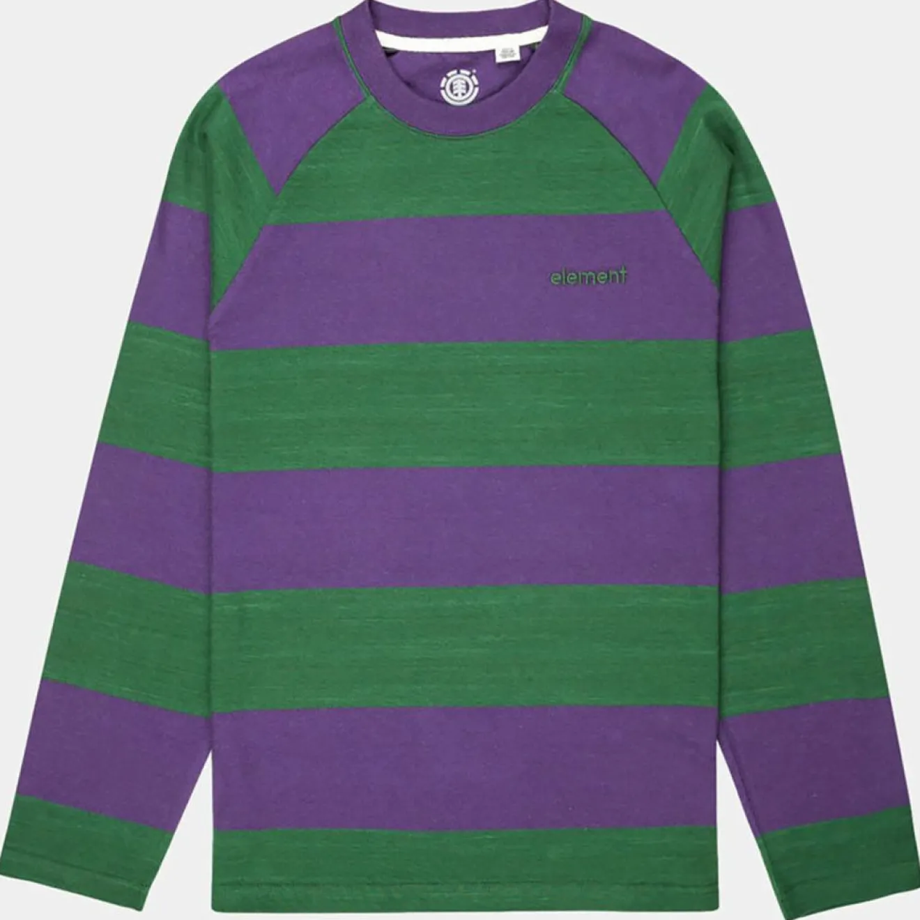 Homme Element T-Shirt Blunt 3.0 rayé Ls vert/violet