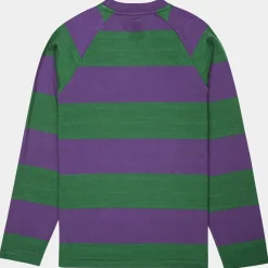 Homme Element T-Shirt Blunt 3.0 rayé Ls vert/violet