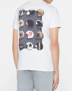 Best Replay T-Shirt casque bike blanc