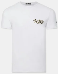 Best Replay T-Shirt casque bike blanc