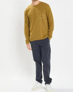 Homme Marc O'Polo T-Shirt col rond message kaki