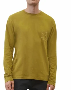 Homme Marc O'Polo T-Shirt col rond message kaki
